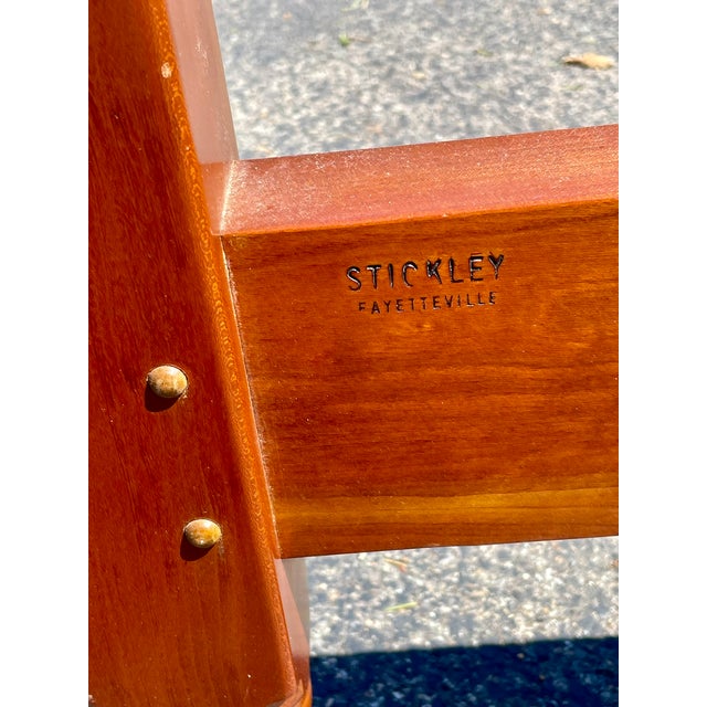 Late 20th Century L & J. G. Stickley Cherry Four Poster Queen Bed For Sale - Image 14 of 15