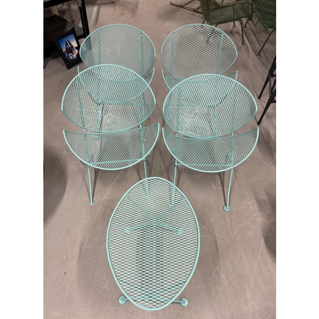 1960s Tempestini for Salterini set of Orange Slice Clamshell Chairs and Table, Attributed For Sale - Image 15 of 18