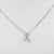 Ribbon Pendant With Earth Mined Diamonds: Solid 14k White Gold - Fine Jewelry For Sale - Image 4 of 8