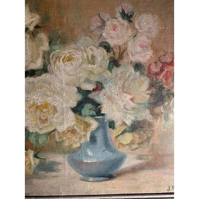 Vase of flowers vibrant tones of colour This piece is attributed to the mentioned designer/maker. It has no attribution...