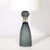 Modernist Faceted Smoked Graphite Murano Glass Hourglass Form Table Lamps For Sale - Image 4 of 12