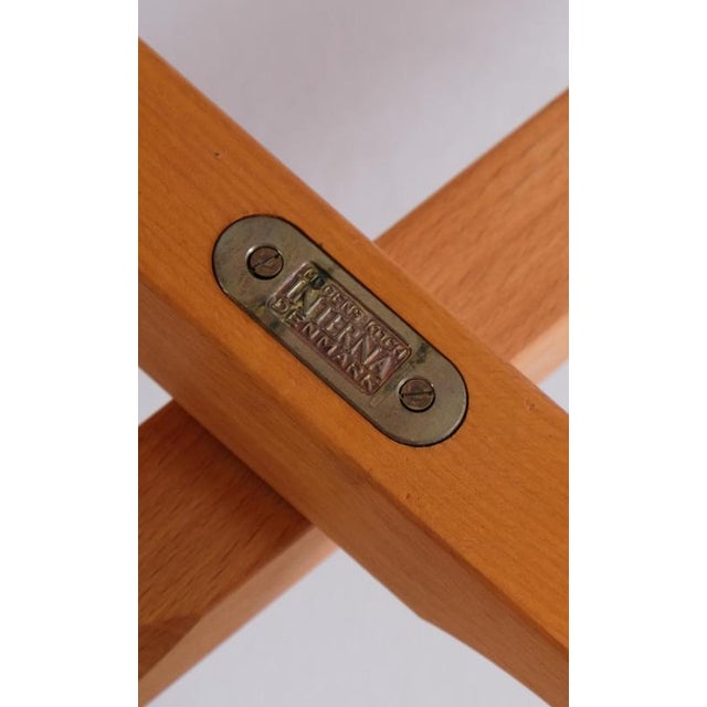 Brown Set of Mk 16 Foldable Armchairs attributed to Mogens Koch, Denmark, 1960s For Sale - Image 8 of 10