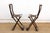 Pair of Antique Folding Campaign Chairs For Sale In Los Angeles - Image 6 of 11