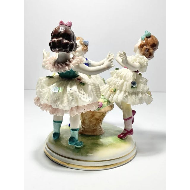 Müller Volkstedt Dresden “Ring Around the Rosie” Porcelain Figurine 5” Germany Excellent condition. No chips, cracks, or...