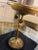 Brass Antique Late 19th Century Brass Art Nouveau Woman Holding a Bowl For Sale - Image 8 of 12