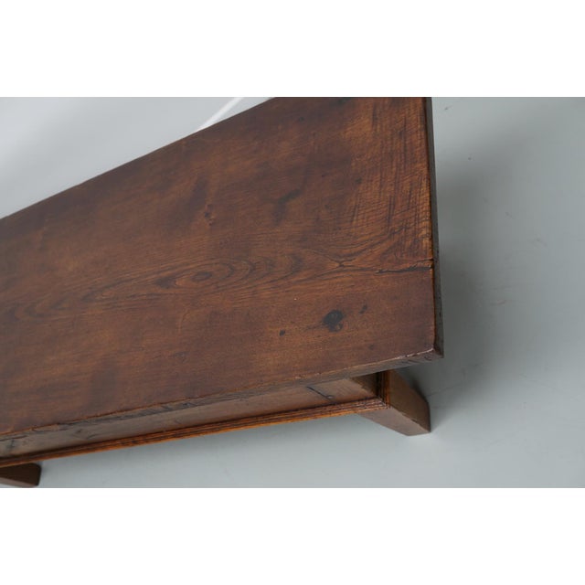 19th Century Spanish Farmhouse Rustic Chestnut Coffee Table For Sale - Image 14 of 17