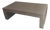 Waterfall Coffee Table in Brushed Stainless Steel, 36"w × 20"d × 12"h Ponoma For Sale