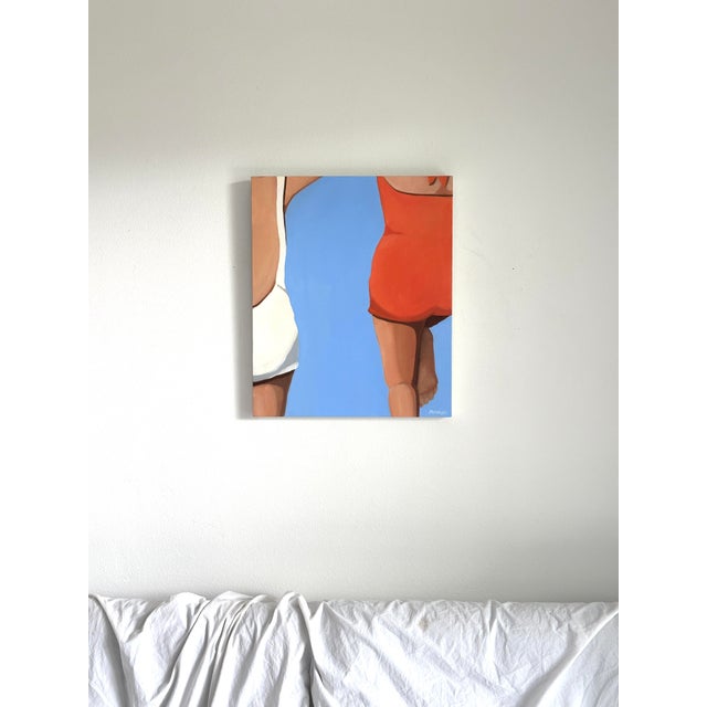 "Take the Plunge" Original Modern Oil Painting, by Jennifer Hohlfelder For Sale - Image 4 of 8