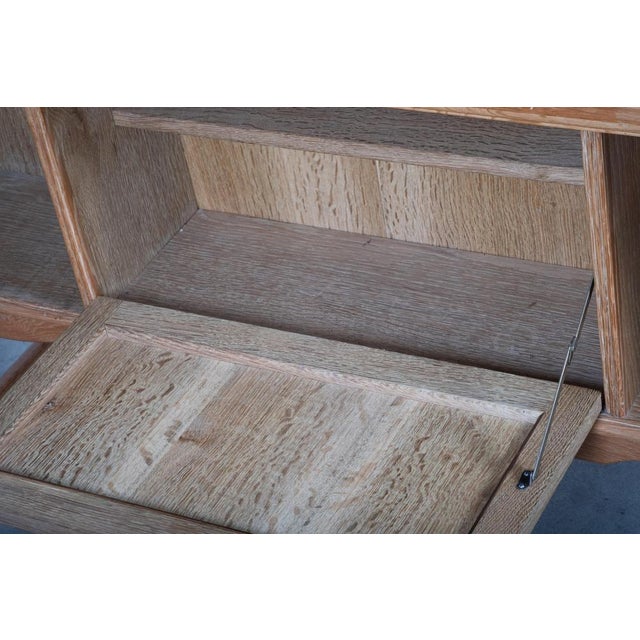 Freestanding Oak Desk attributed to Henning Kjærnulf, Denmark, 1960s For Sale - Image 14 of 16