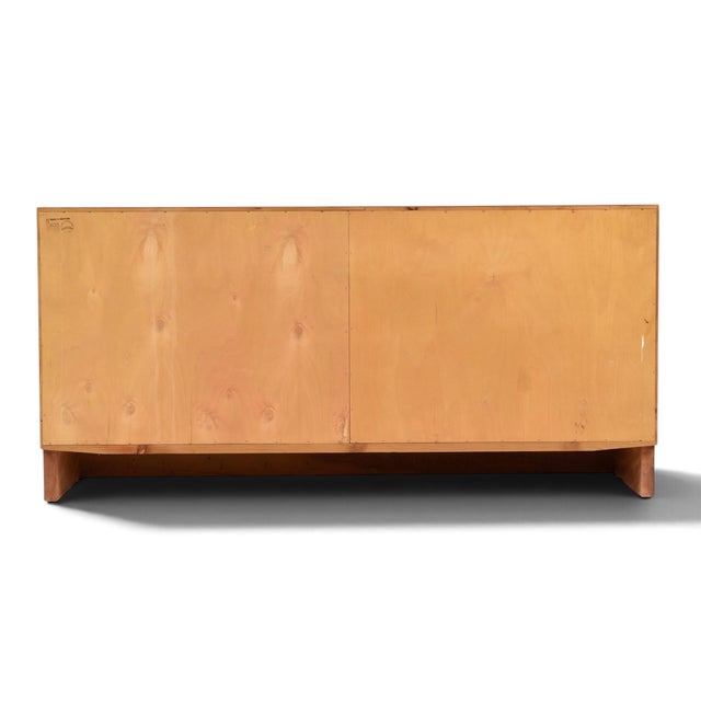 Wood Poul Hundevad Teak Two-Piece Cabinet, Bookcase & Drop-Front Secretary, Denmark For Sale - Image 7 of 16