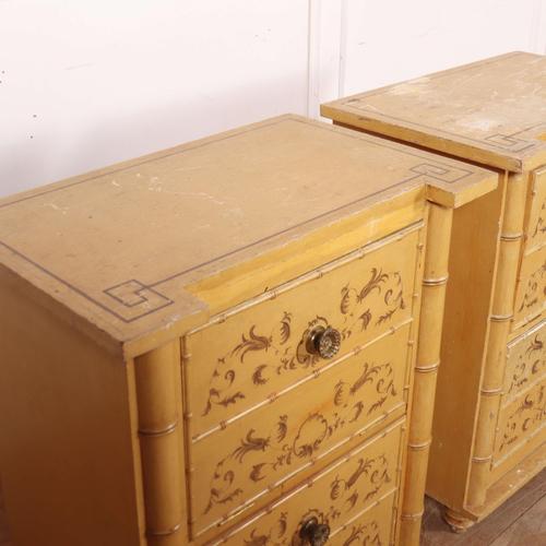 Faux Bamboo Nightstands, 1890s, Set of 2 For Sale - Image 10 of 12