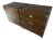 Mid 20th Century Solid Wood Campaign 3-Drawer Dresser / Bedside Table / End Table - Set of 2 For Sale