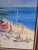 A very fine and vintage original artist signed impressionist beach painting. Having its original high quality gallery...