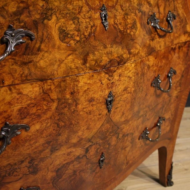 Lombard Inlaid Dresser in Louis Xv Style with Marble Top, 1950 For Sale - Image 12 of 14