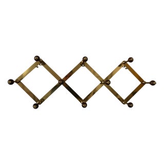 AT4 Fisarmonica Coat Rack in Bakelite and Brass by Luigi Caccia Dominioni for Azucena, 1955 For Sale