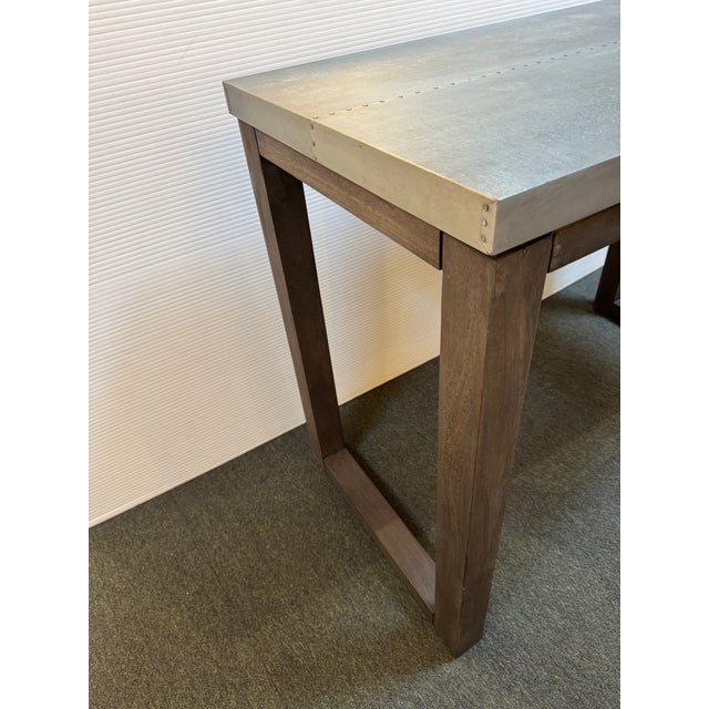 Cb2 Stern Counter Table For Sale - Image 9 of 12