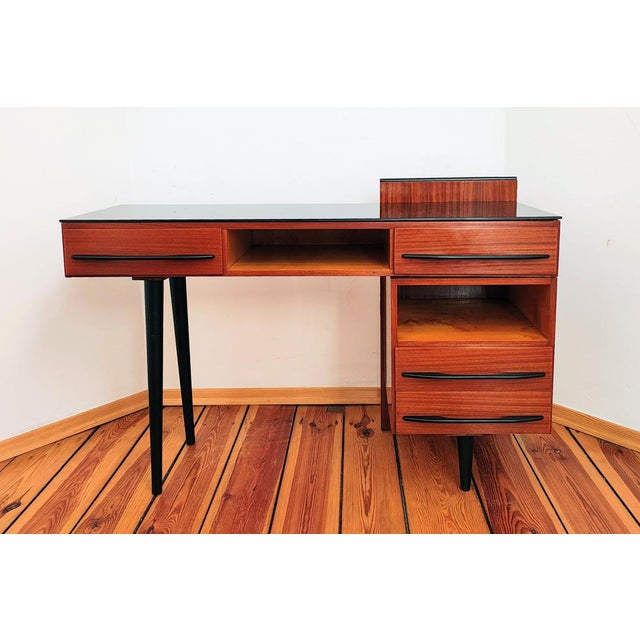 Czechoslovakian Desk attributed to M. Pozar for Up Závody, 1960s, Set of 2 For Sale - Image 3 of 18