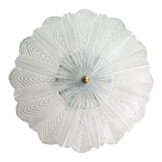 Bologna, Italian Murano Glass Ceiling Light or Flush Mount, 1980s For Sale