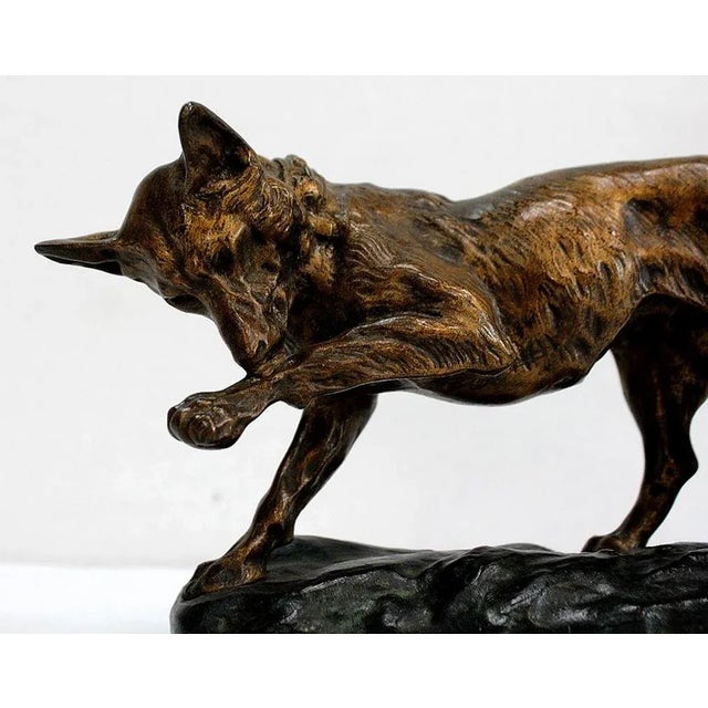 T.F. Cartier, German Shepherd Dog, Early 20th-Century, Bronze For Sale - Image 5 of 18