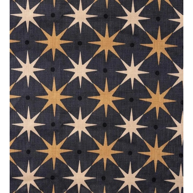 The House of Scalamandré Star Power Fabric, Charcoal For Sale