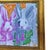 Abstract Original Bunny Painting – Hand Painted Acrylic on Canvas Framed Rabbit Art by Tatiana Duperault For Sale - Image 3 of 4