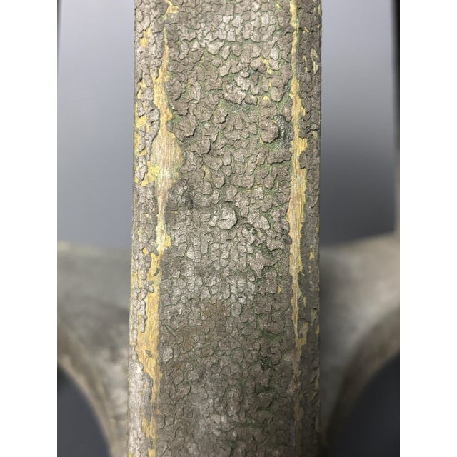 Antique Wabi-Sabi Rustic Patinated Farmhouse Tripod Worker's Stool, 1900s For Sale - Image 11 of 18