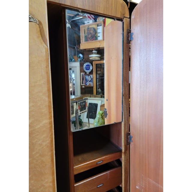 Art Deco Style 2 Door Fitted Wardrobe / Armoire For Sale In San Francisco - Image 6 of 18