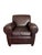 Pottery Barn Manhattan Roll Arm Top-Grain Leather Club Chair & Ottoman – Mitchell Gold + Bob Williams for Pottery Barn For Sale - Image 4 of 12