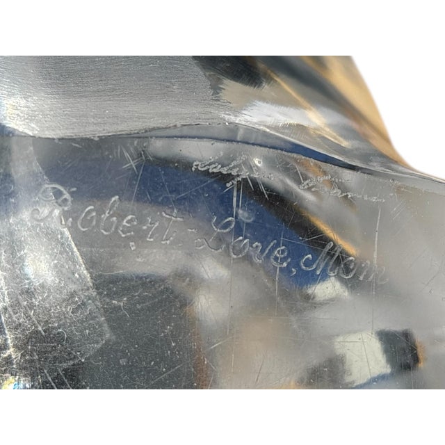 A French Lalique "Ingrid" vase designed by Marc Lalique, circa 1964. A substantial vase with thick glass in a sculptural...