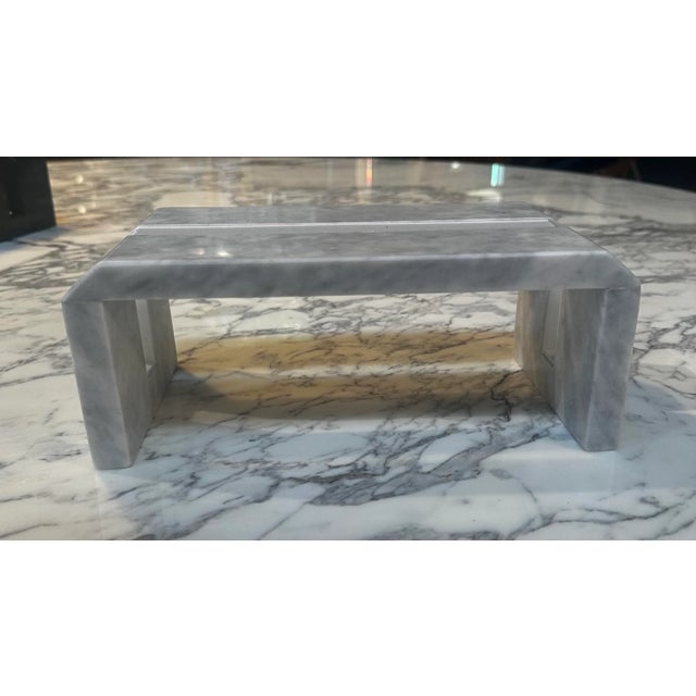 Handmade Italia Carrara Marble Rego Laptop Holder 2023 For Sale - Image 4 of 9