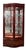 1990s Thomasville Mahogany Bogart Serpentine Curio Cabinet Hutch Shelf Breakfront For Sale - Image 9 of 18
