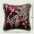 Botanical Beauty: Hand Embroidered Velvet Pillow Featuring Silk Thread Floral Motif - Stylish Home Decor Cushion Living Room Sofa For Sale - Image 6 of 6