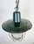 1960s Industrial Green Enamel Cage Pendant Light, 1960s For Sale - Image 5 of 18