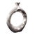 Constructed from cast aluminum and hand-finished, the Paradox Vase has a sleek silver color palette. The textured and...