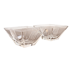 Tiffany & Co. Cut Crystal Snack Bowls, Pair