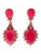 Oscar de la Renta Oscar De La Renta Bold Pear-Shaped Drop Earrings Crystal Resin Gripoix Dangle For Sale - Image 4 of 6