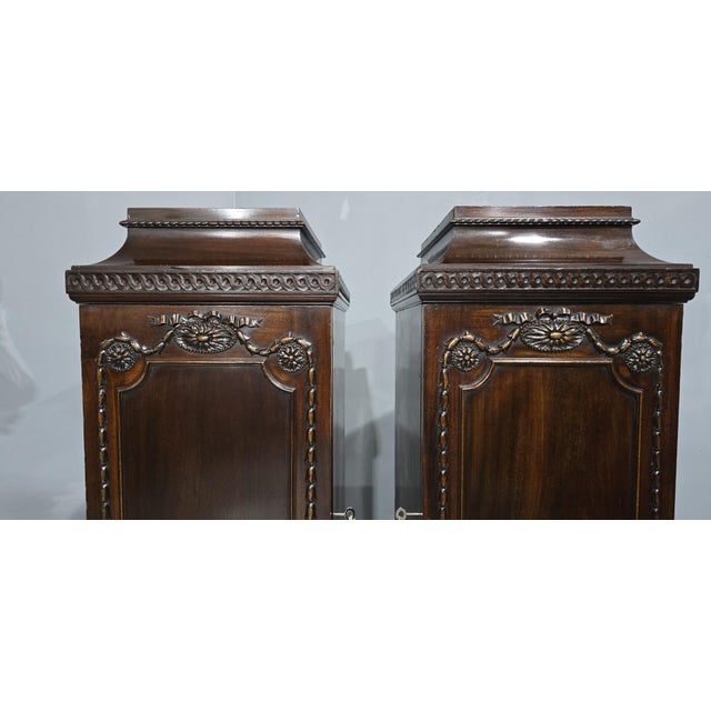 Hollywood Regency Regency Mahogany Side Cabinets, 1815, Set of 2 For Sale - Image 3 of 18