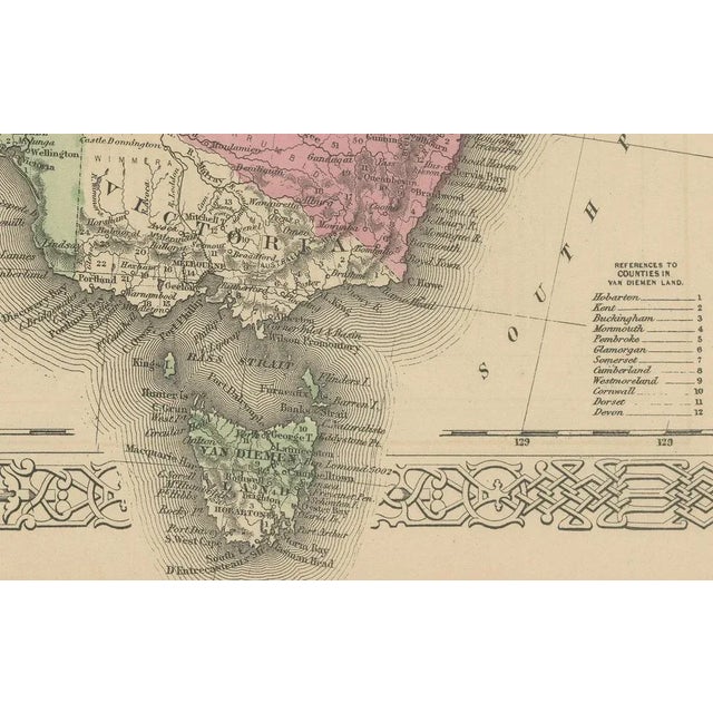 Johnson's Australia Map, 1864 For Sale - Image 4 of 10