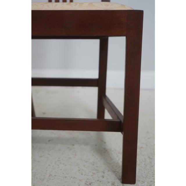 Pair Dennis Bork Williamsburg Style Mahogany Chairs For Sale - Image 12 of 18