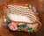 French 19th Century French Barbotine Porcelain Basket Jardinière With Flowers For Sale - Image 3 of 9