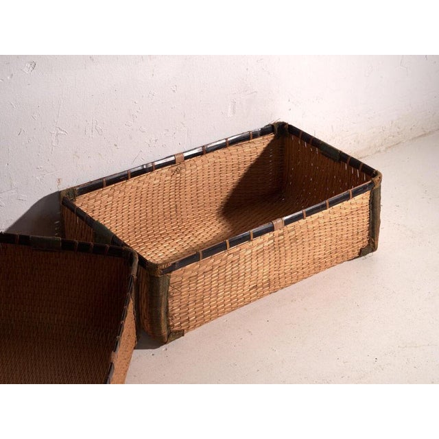 Vintage Kōri Trunk in Willow Wicker, Japan, 1920 For Sale - Image 6 of 12