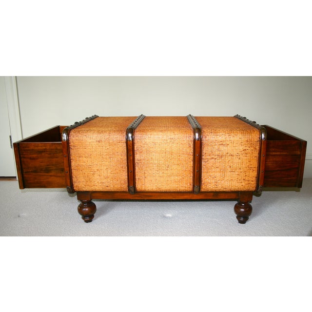 Cane Style Trunk Storage Coffee Table Chairish
