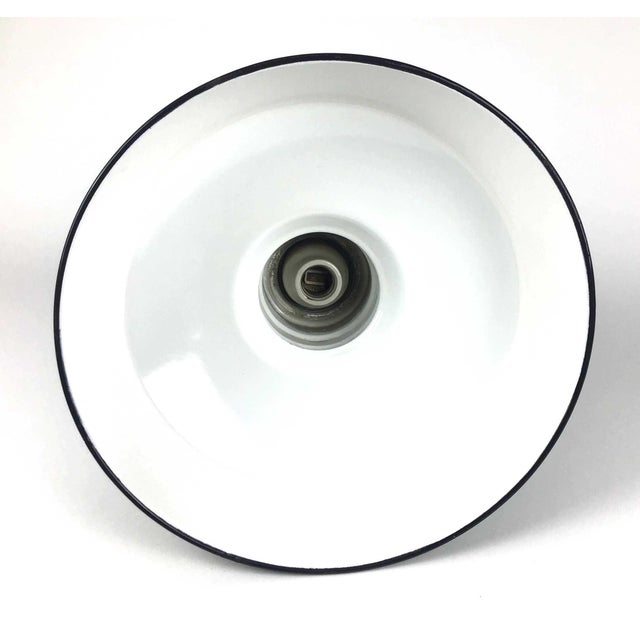 Vintage Industrial Porcelain Enamel Green Wheeler Boston Pendant Lamp Chairish