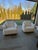 Mid-Century Modern Pair of Rh Oslo Teak Swivel Outdoor Lounge Chairs For Sale - Image 3 of 8