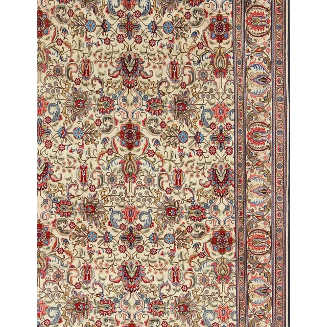 Traditional Vintage Tabriz Rug With Vivid, Traditional Colors and All-Over Design For Sale - Image 3 of 13
