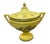 Neoclassical Neoclassical Style Yellow and Black Ceramic Lidded Urn For Sale - Image 3 of 12