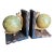 Pair of Vintage Globe Bookends For Sale