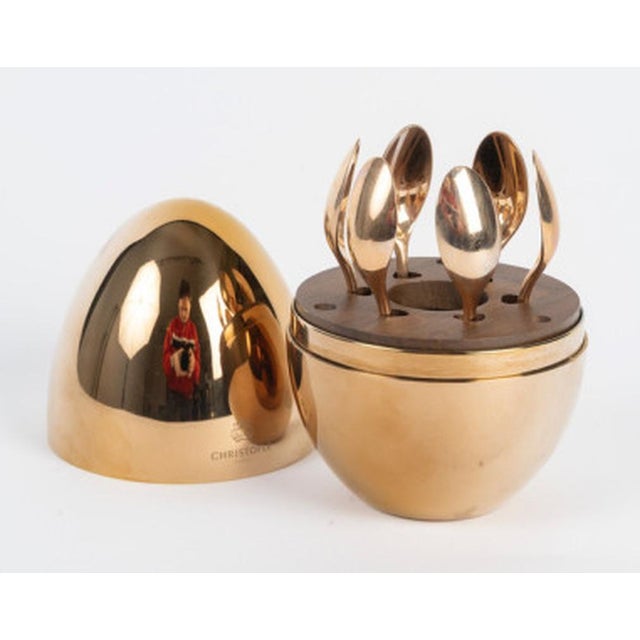 Mood Rose Gold Coffee Spoons from Christofle, 2010s, Set of 6 For Sale - Image 7 of 14