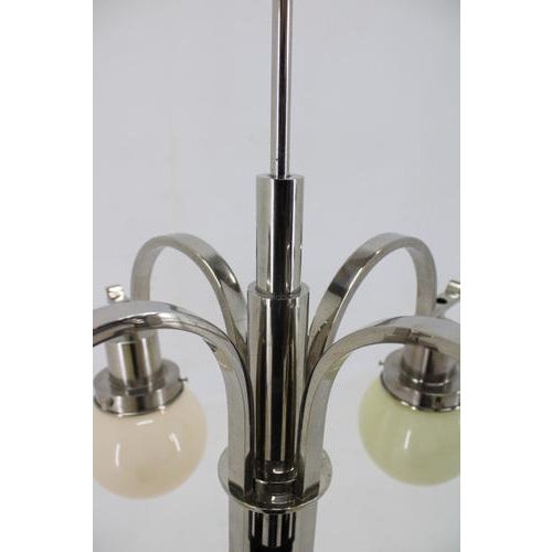 Art Deco Chandelier, Czechoslovakia, 1930s For Sale - Image 10 of 15