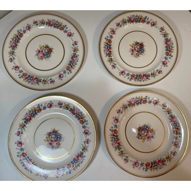 Ceramic Vintage English Dinner Plates - Floral Porcelain - Johnson Brothers - Set of 9 For Sale - Image 7 of 9
